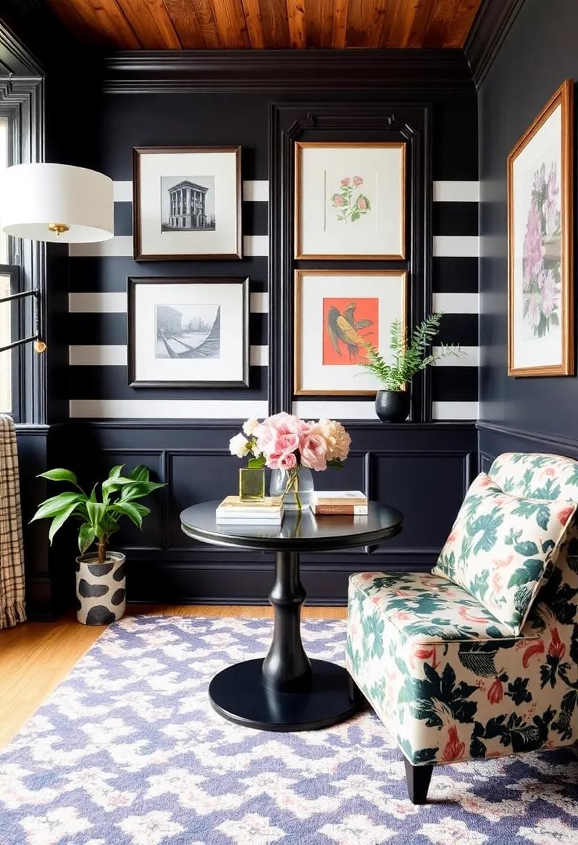 Play with Patterns: Mix patterns thoughtfully—like stripes and florals—to add visual interest without overwhelming the ⁢small space