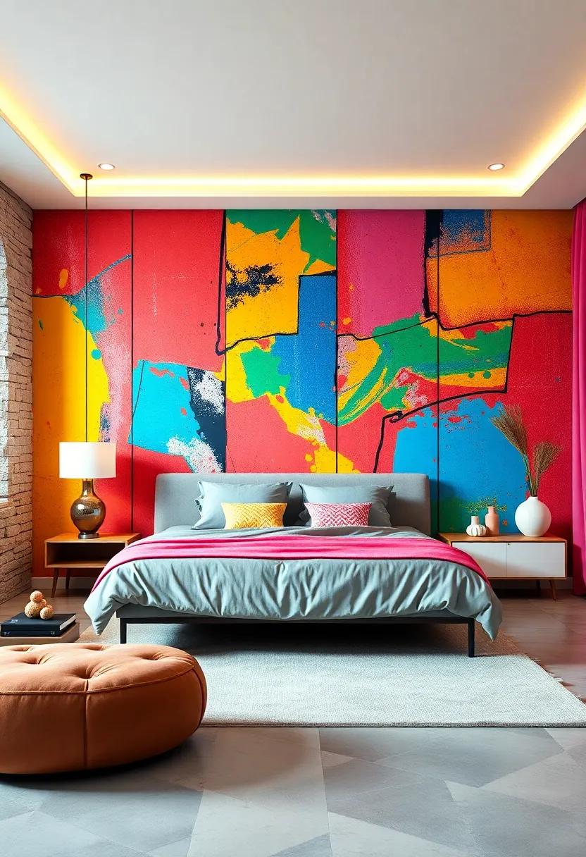 Designing A Statement Wall That Serves As The Focal Point⁣ Of your ⁢Vibrant Bedroom