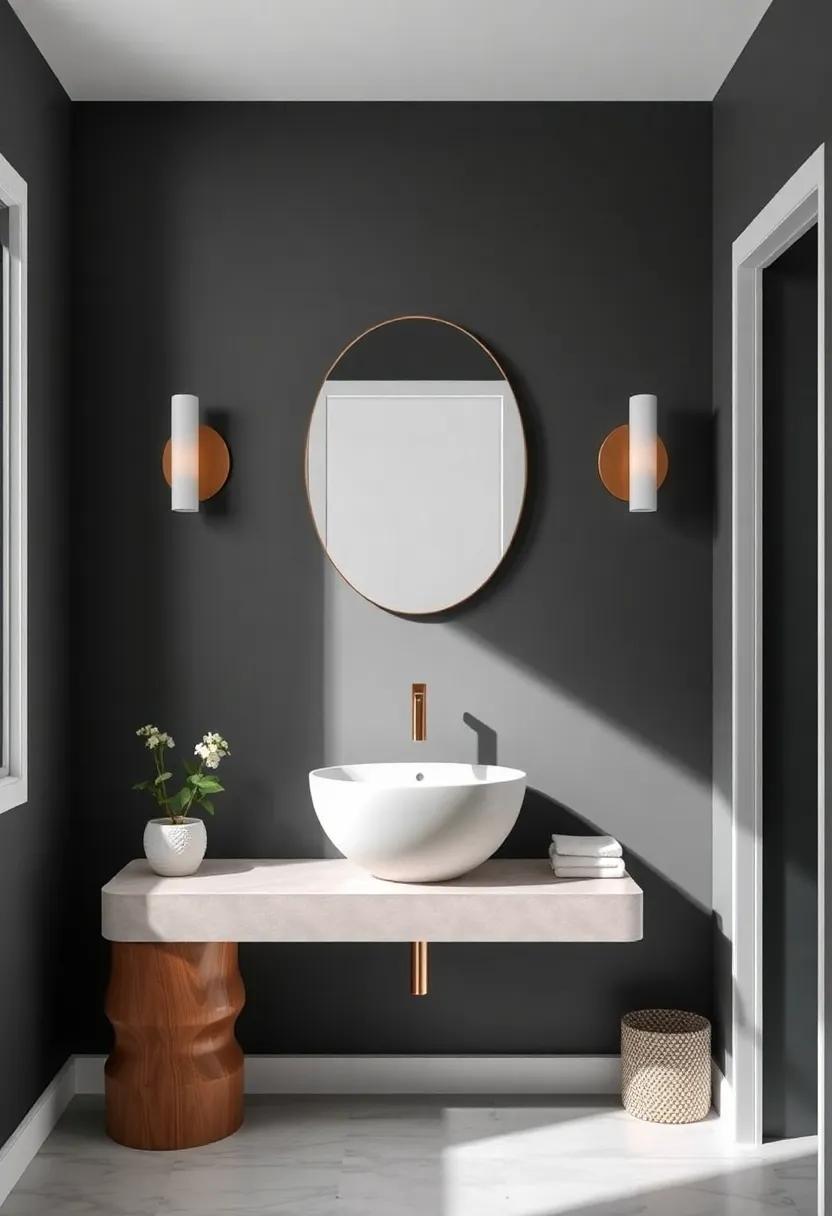 Embrace minimalism: Choose a sleek,wall-mounted vanity⁣ to create an ⁢illusion ⁢of space while‍ maintaining functionality