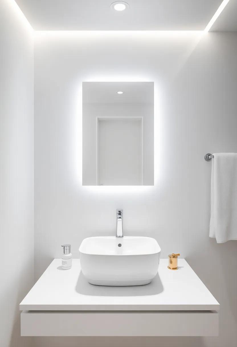 Integrated ​Lighting: Illuminate your‍ vanity with⁣ integrated LED ​lighting that highlights your decor ‍and provides practical task lighting
