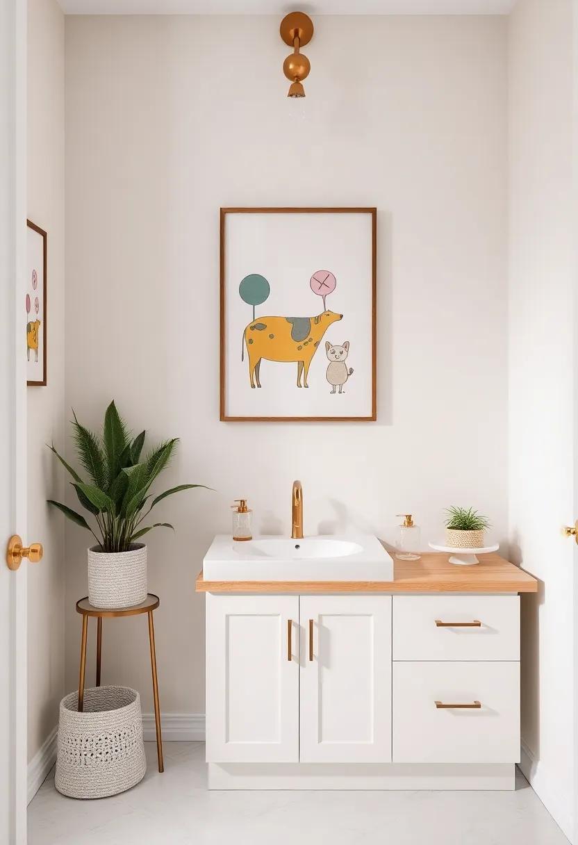 Playful Art: Hang playful or whimsical art near your vanity to create⁢ a‌ cheerful vibe that elevates ‍the overall decor