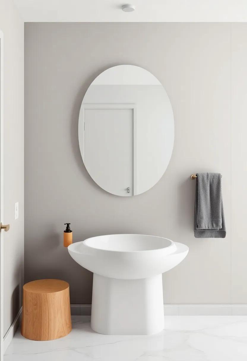 Statement Sink:‍ Choose a‍ bold, artistic sink that becomes ⁤the focal ⁢point of your powder room without needing an elaborate⁤ vanity