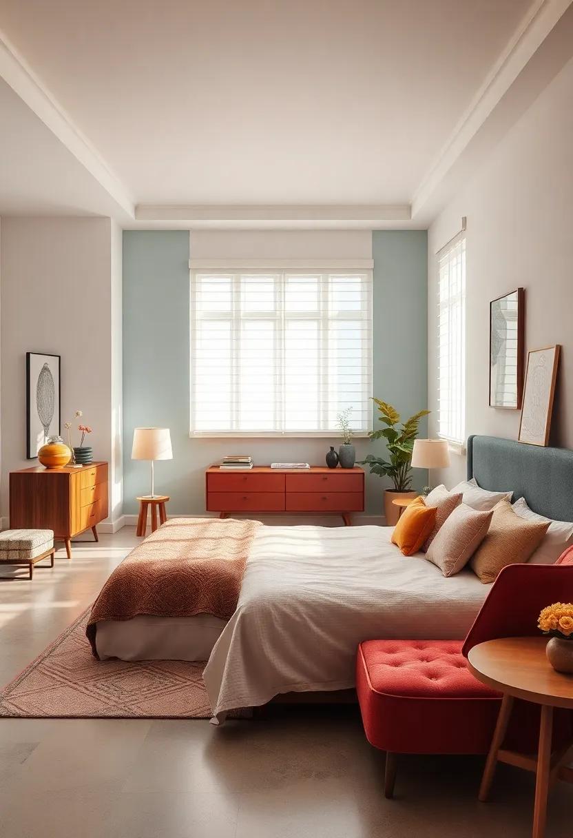 Minimalist Retro Furniture: Choose retro furniture⁢ with clean lines ⁤in modern colors, merging simplicity with nostalgic ‍design for understated elegance