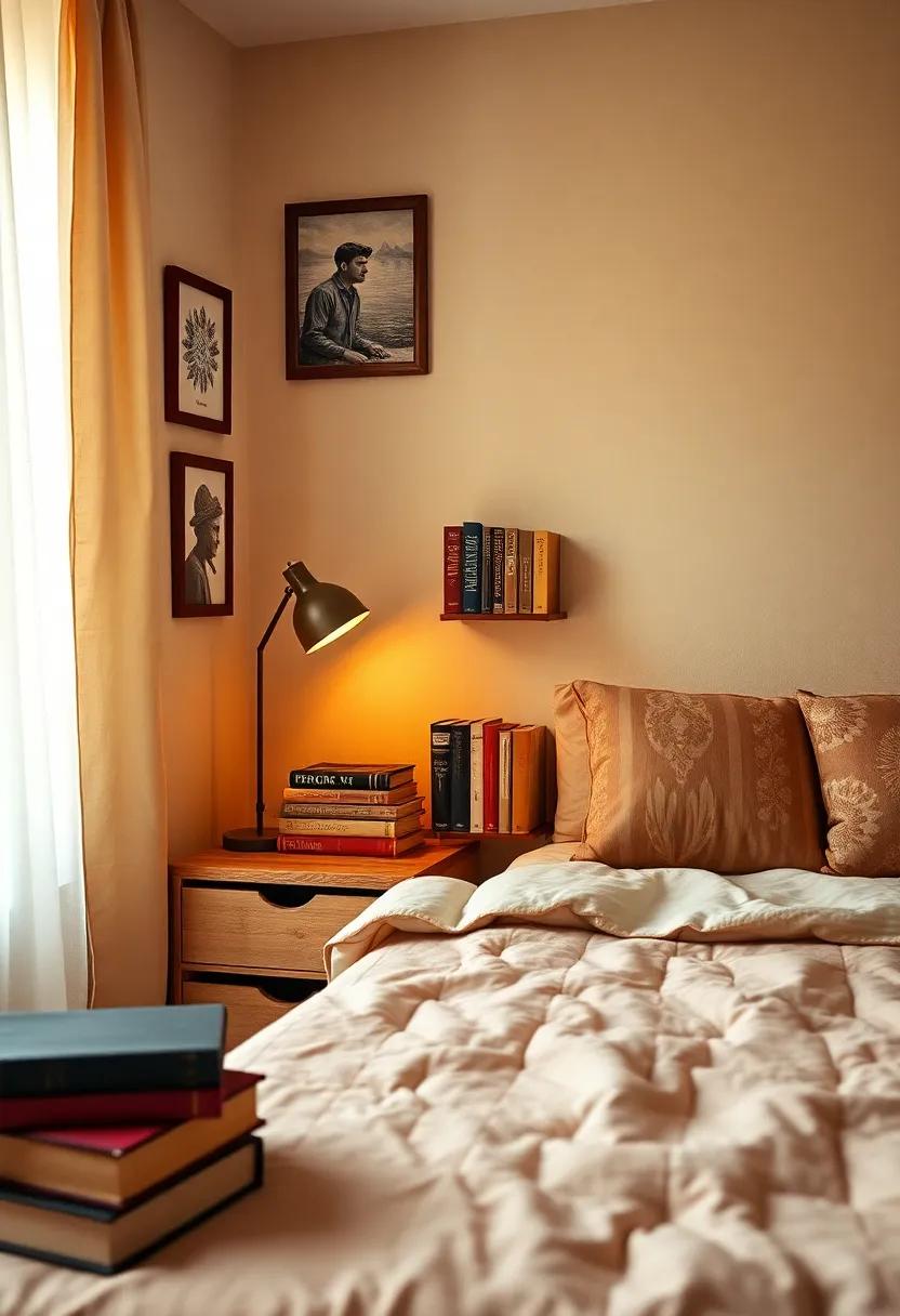 Old Books⁣ as Decor: Use vintage ‍books as decorative‍ objects on‍ your nightstand or shelves ⁤for a timeless, intellectual feel