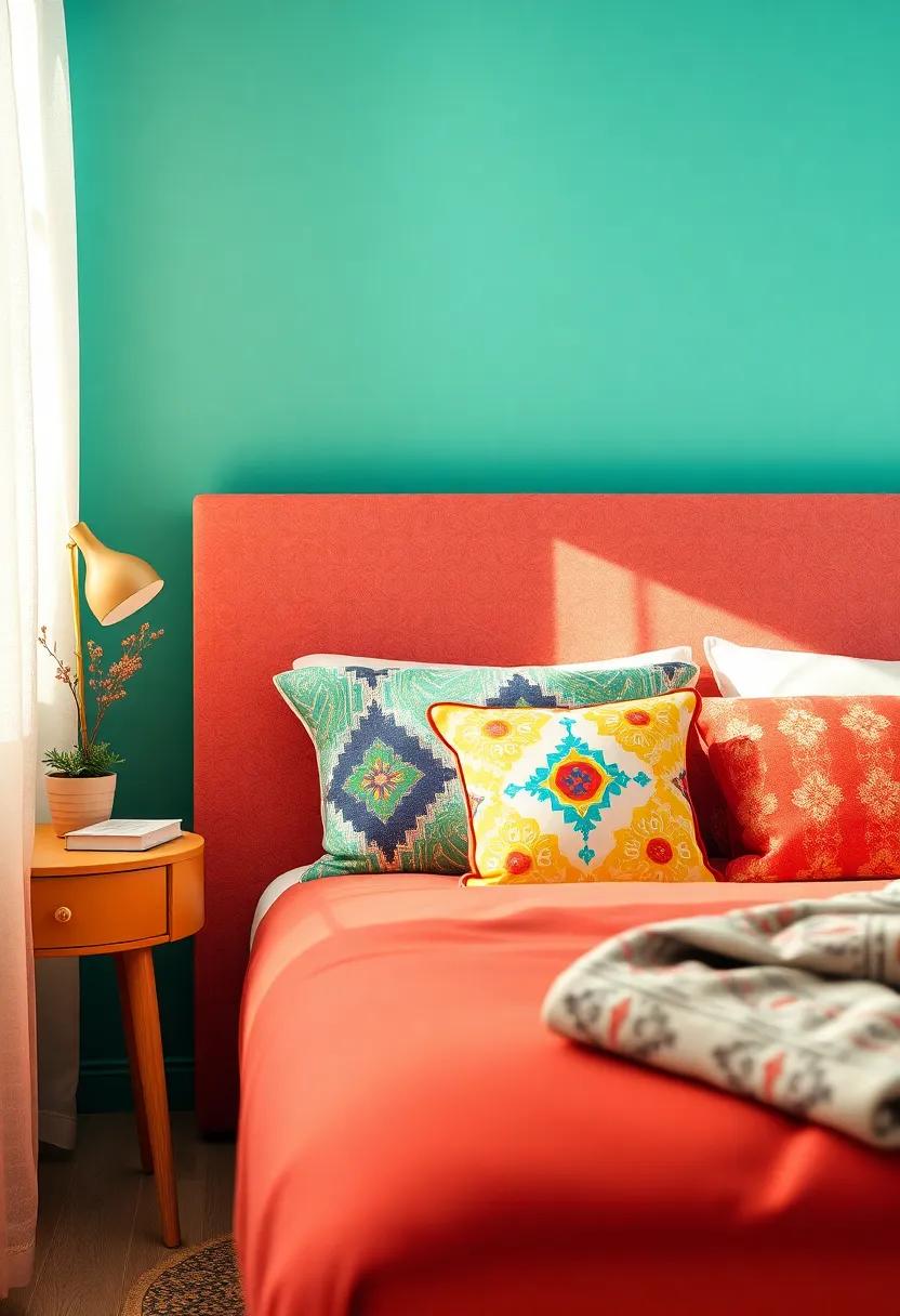 Vintage Accent⁢ Pillows: Add colorful, patterned pillows ‌that evoke retro ⁢designs for a ‍pop of personality on your bed or seating