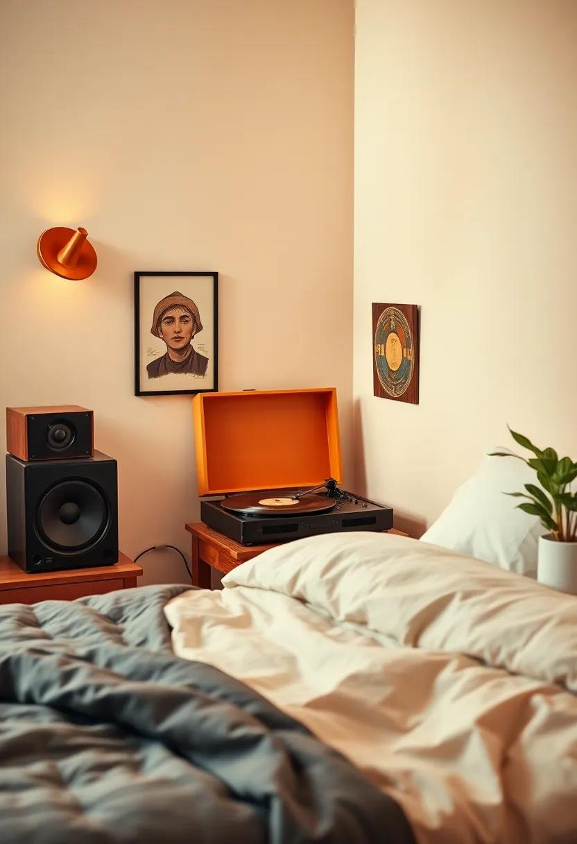 Vintage Record Player: Set ‍up ⁣a corner with a‌ record‍ player and a selection of vinyl‍ to indulge ‍in the ‌warm, crackling sounds of music