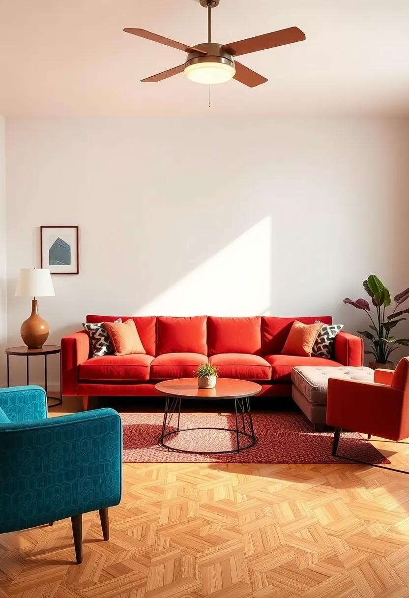 How to Arrange Your Space Around a Statement Vintage Sofa
