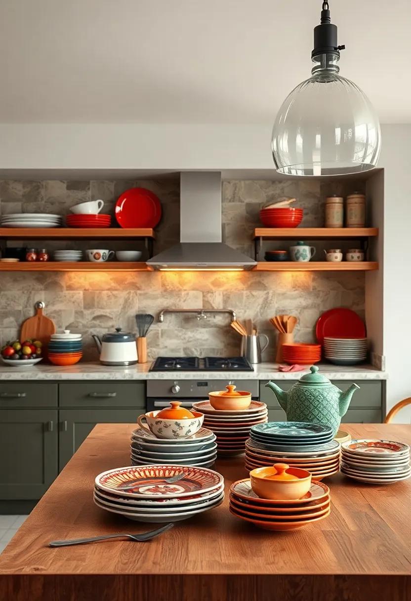 Embracing Colorful ‌Plate Patterns for a Playful Kitchen aesthetic