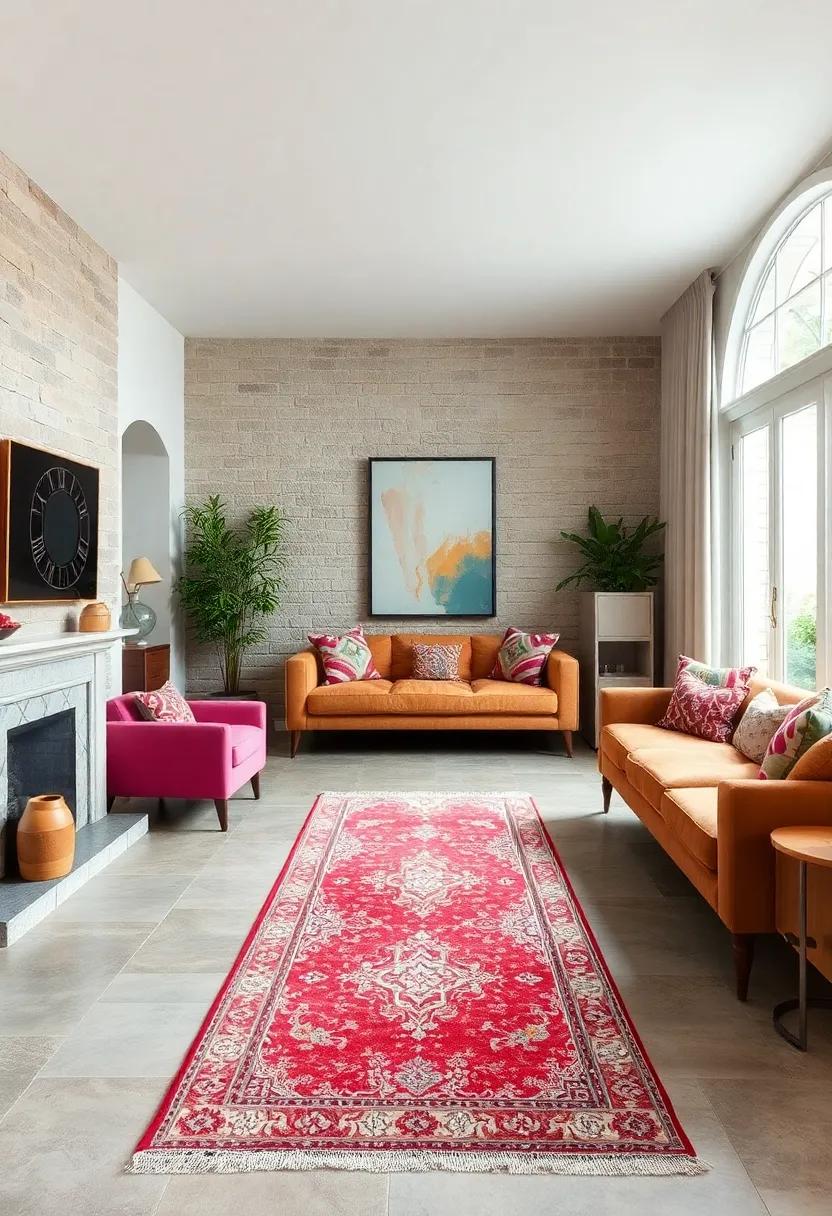 Consider a runner rug in the entryway that⁤ echoes⁢ the ‌retro charm of your living‍ room, creating a cohesive flow