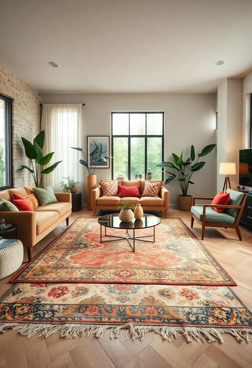Position a scatter rug in front of‌ your coffee table to create a welcoming gathering spot
