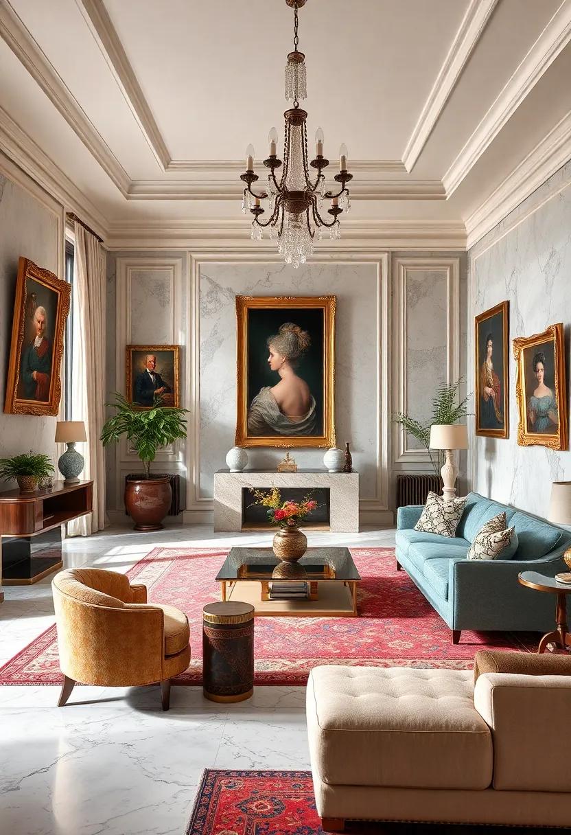Artful ⁤Accents: Curate a collection of classic artworks or framed⁢ portraits to hang in​ prominent places, channeling the artistic ‌richness of royal history