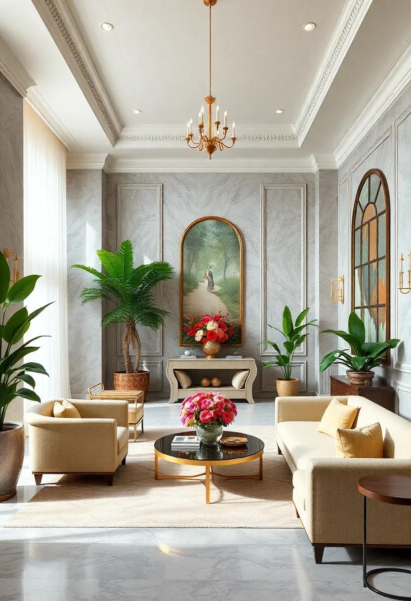 Botanical Elegance: ⁣add lush indoor plants ​or floral arrangements to bring life and‍ color into‌ your space,reminiscent of palace gardens