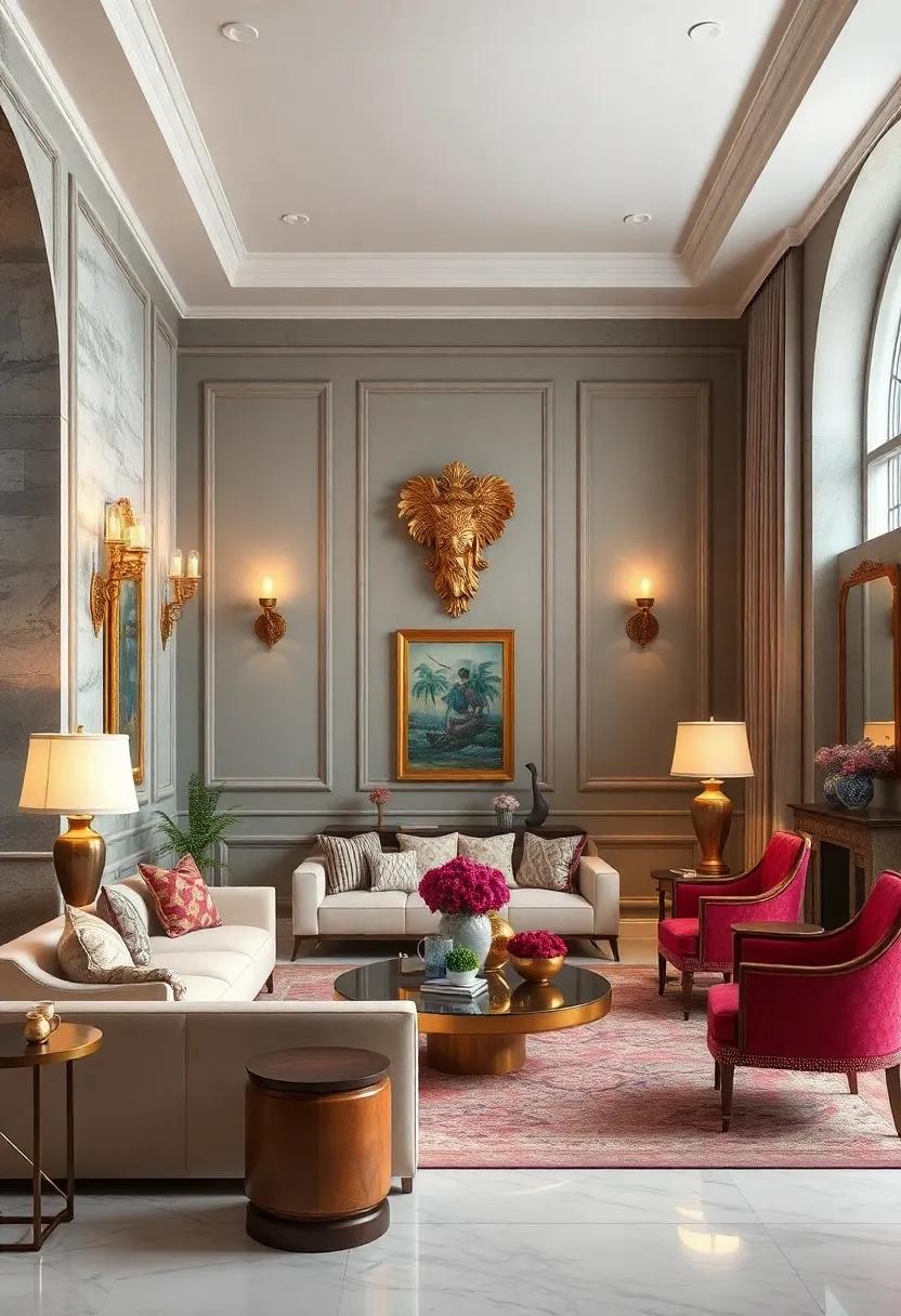 Elegant Lighting ‍fixtures: Incorporate wall sconces and table lamps with detailed craftsmanship to add warmth ⁤and elegance to the space