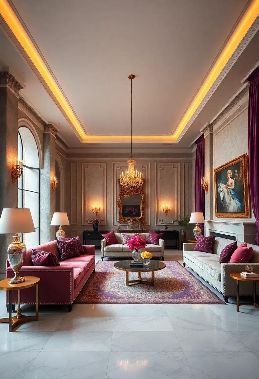 Luxurious Textiles: ​Incorporate rich fabrics like ‌velvet,silk,and brocade‌ to⁣ add depth and comfort,creating an inviting⁢ yet opulent atmosphere