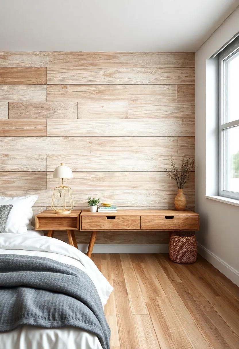 Textured Wall Panels with natural Wood ‍Finishes‍ for a Rustic Feel