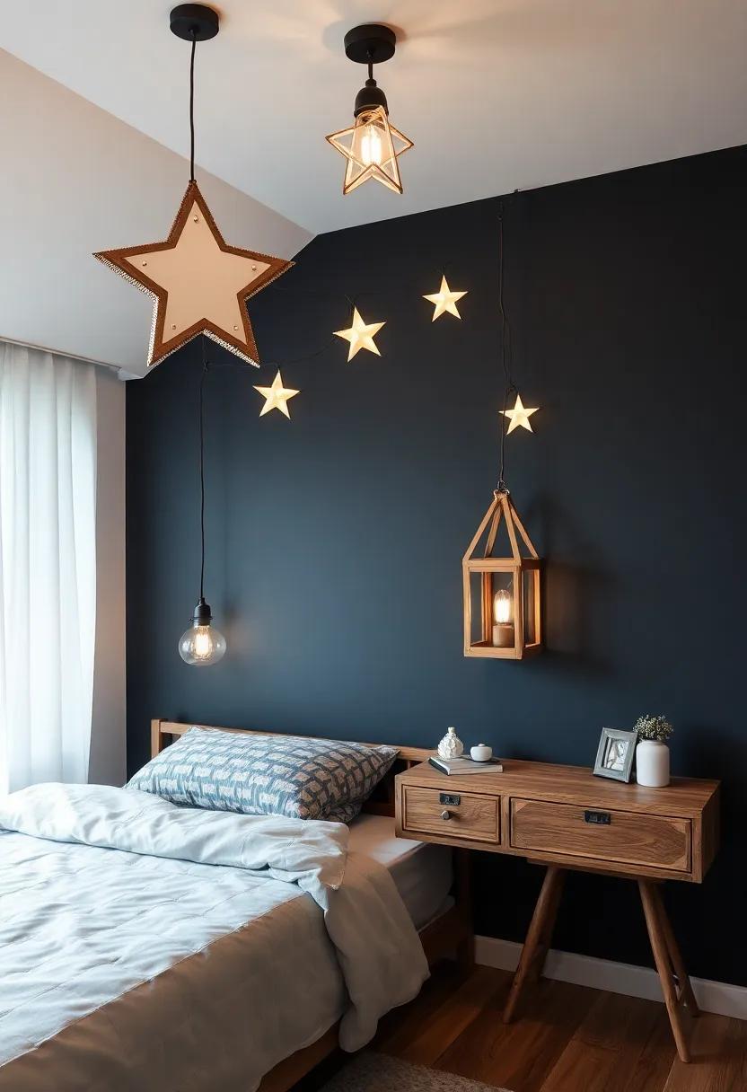 Unique Lighting Fixtures Mimicking Stars ⁤and⁢ Lanterns ⁢for nighttime magic