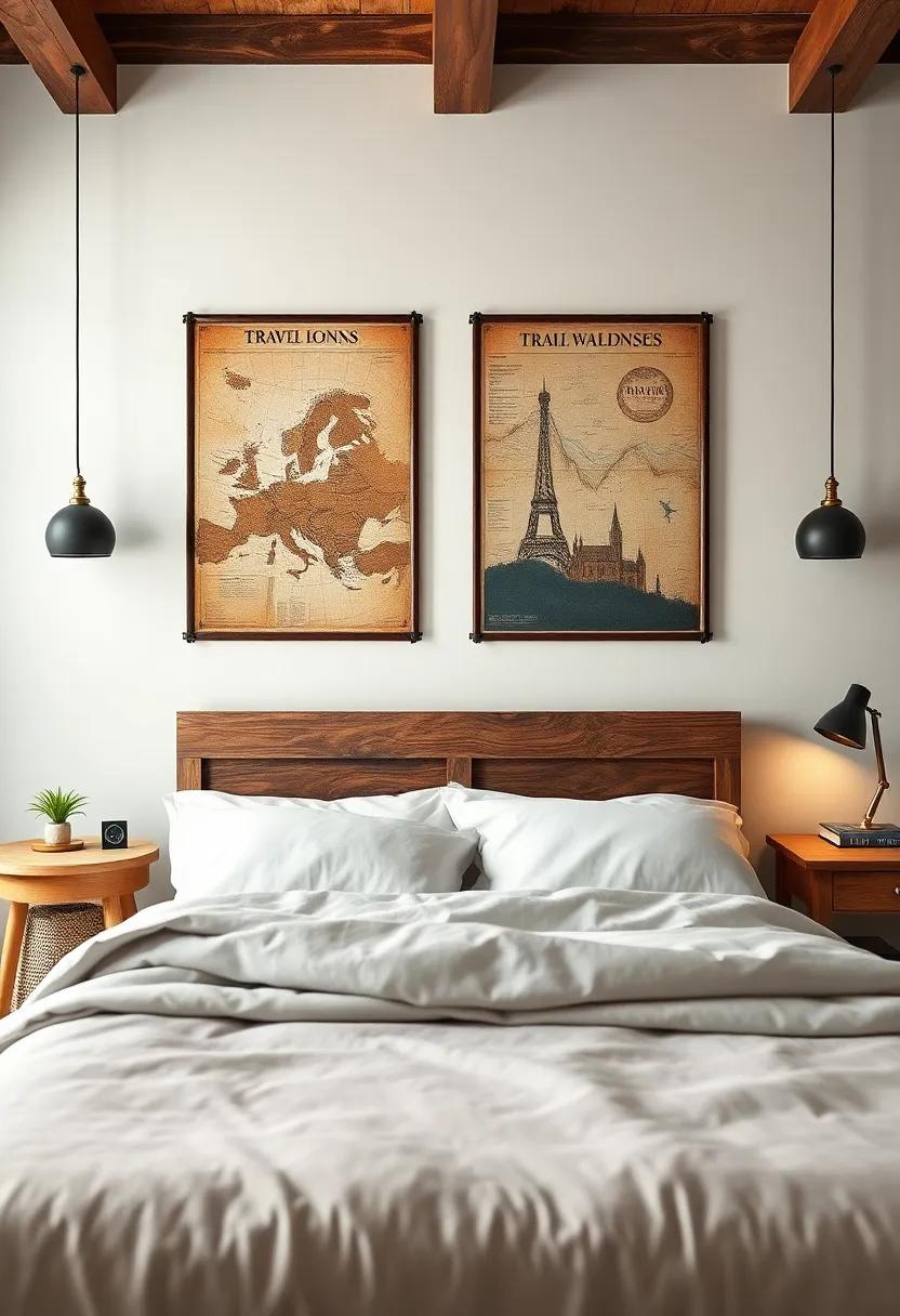 Vintage Travel Posters Infusing ‍a ⁤Sense of Wanderlust into ​the Space