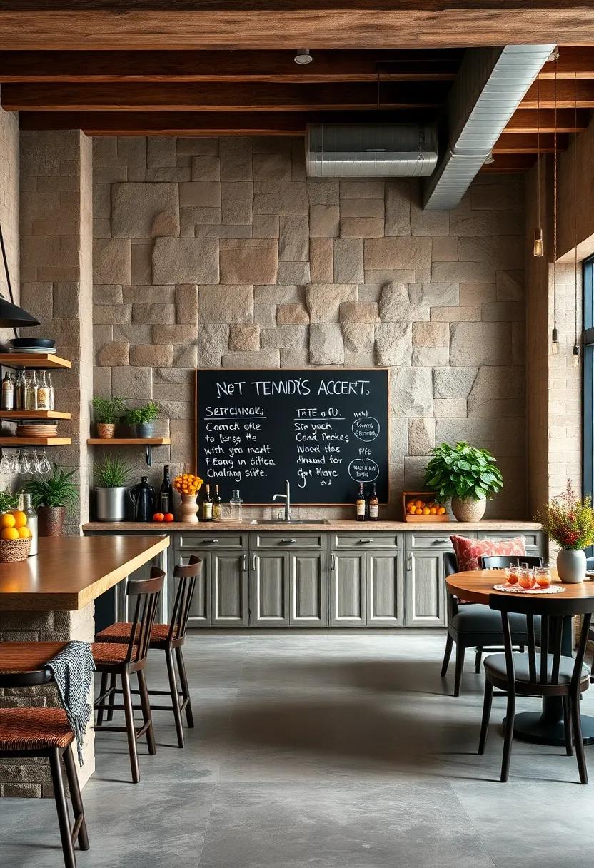 Chalkboard accents: incorporate a chalkboard for writing daily specials or fun ‍quotes—an easy way to add an interactive element