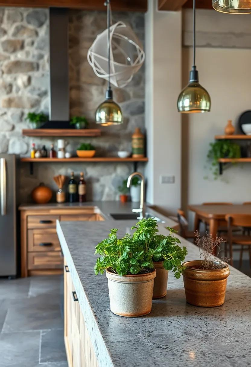 herb planters: ⁣Incorporate small herb planters on⁣ the bar to provide fresh ingredients‌ and a touch of greenery to your space