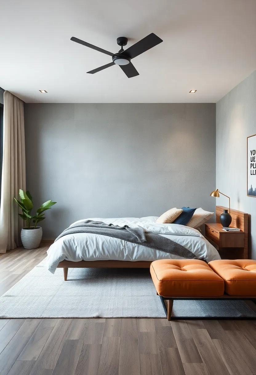Consider ⁤a neutral ‍accent wall painted in soft gray or ​muted earth tones, setting a backdrop that amplifies ​the tranquil vibes of your modern bedroom