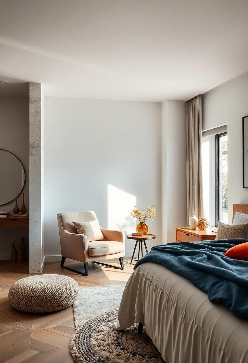 Create a reading nook with a⁢ stylish armchair and a small side table, providing a secluded spot for quiet moments ⁤of reflection⁢ or reading