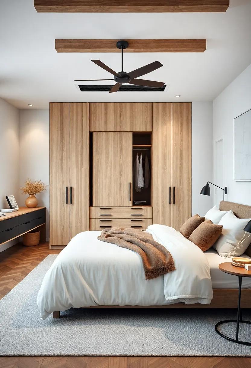 Design built-in⁤ wardrobes that blend into the architecture of your bedroom to maintain a streamlined look while ​maximizing storage efficiency
