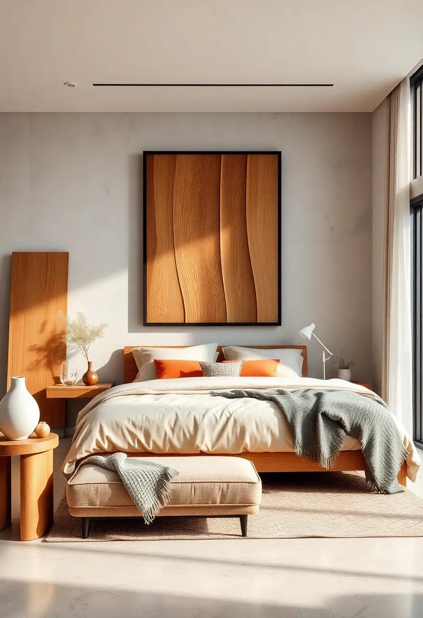 Include wooden wall art that brings personality and creativity⁤ to your room, making⁢ a bold statement ⁢without⁤ overwhelming the decor