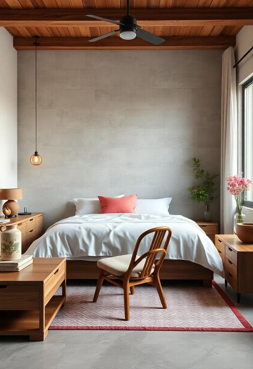 Incorporate a unique wooden chair or‌ stool as an accent,​ inviting interest⁣ and character in the decor