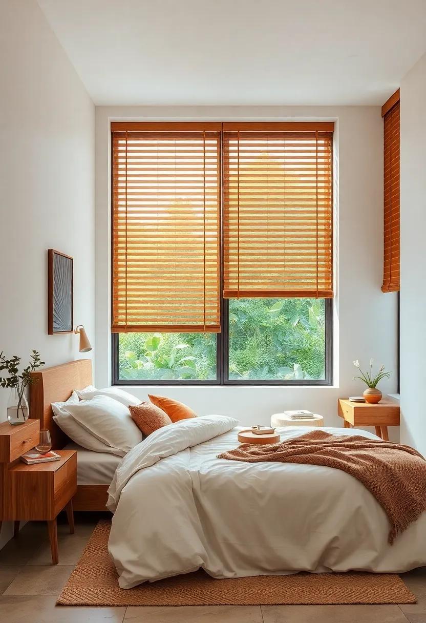 Install wooden blinds for a natural ⁣look that balances privacy and light control, contributing to‍ your bedroom's ⁣cozy ambiance
