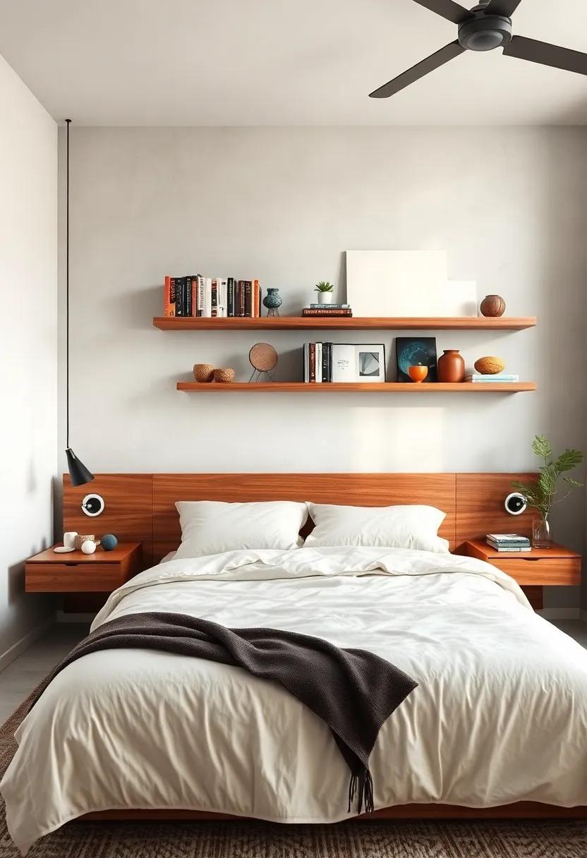 Opt ​for wooden ​floating shelves to display​ your favorite books and ‌decor,‍ creating an⁣ organized yet stylish look