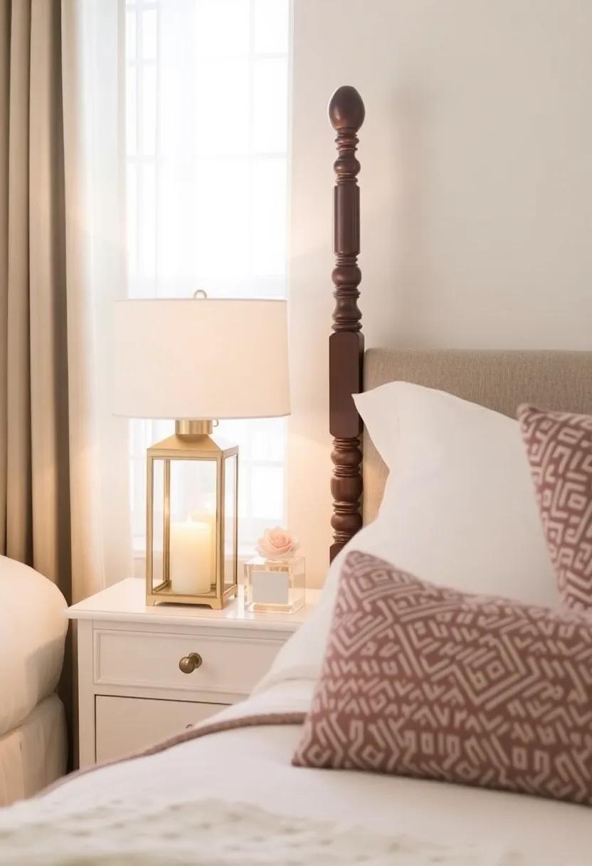 Soft Lighting Options: Use lanterns or candles on bedside tables to create ‌a cozy, inviting glow in your bedroom