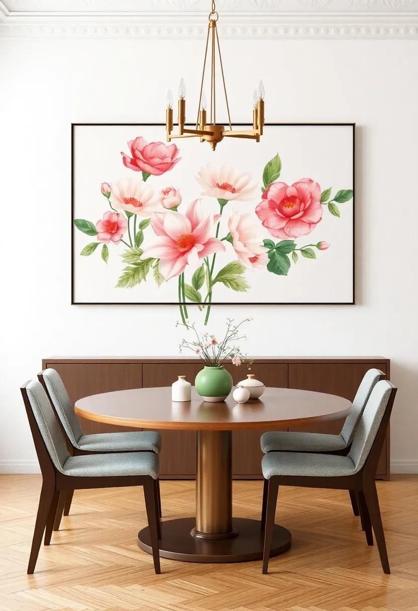 Using Floral Wall Art to ‍Infuse spring Vibes ‍into Your Dining Room