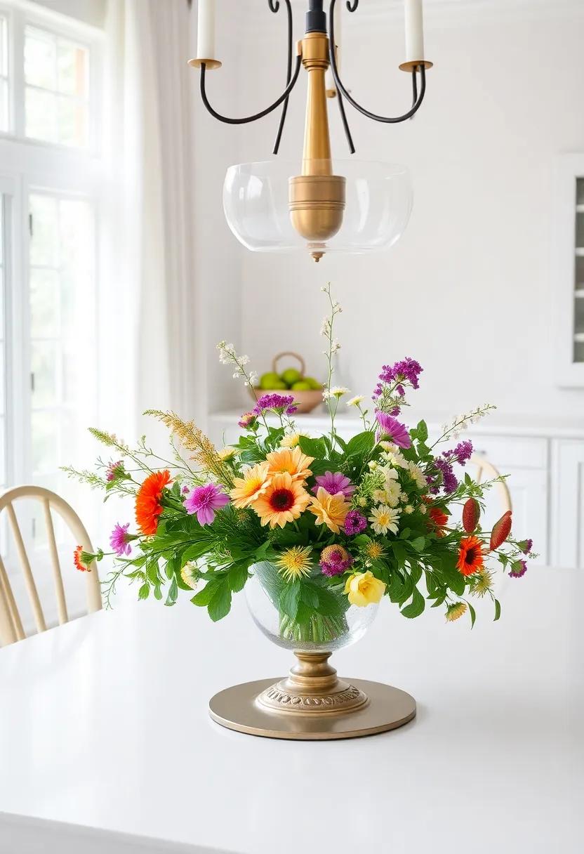 Curate an ⁢Herb‍ and Flower⁣ Centerpiece:⁤ Mix herbs with⁤ edible flowers⁤ for a stunning ⁣and functional centerpiece ​that adds fragrance⁢ and flavor to meals