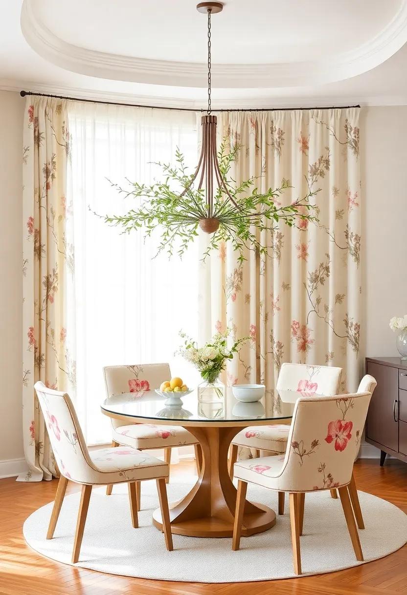 Opt‌ for ⁤Floral⁣ Curtains: replace heavy drapes with sheer, ‌flowy curtains featuring floral patterns to ⁢invite ‌more light‌ and the feel ⁣of‍ spring