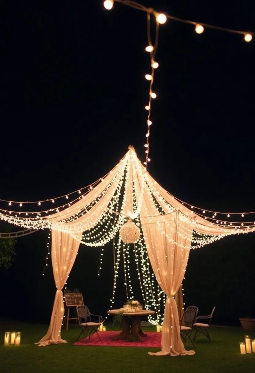 String Lights: Drape ​fairy lights around‌ the canopy for a ⁢magical, twinkling ambiance that enhances the ⁢bohemian ⁢aesthetic