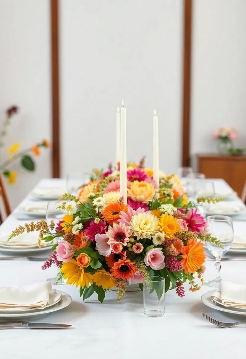 Floral Overload: Fill your table with an abundance of‍ seasonal flowers, creating a fresh and inviting atmosphere that celebrates the beauty of fall