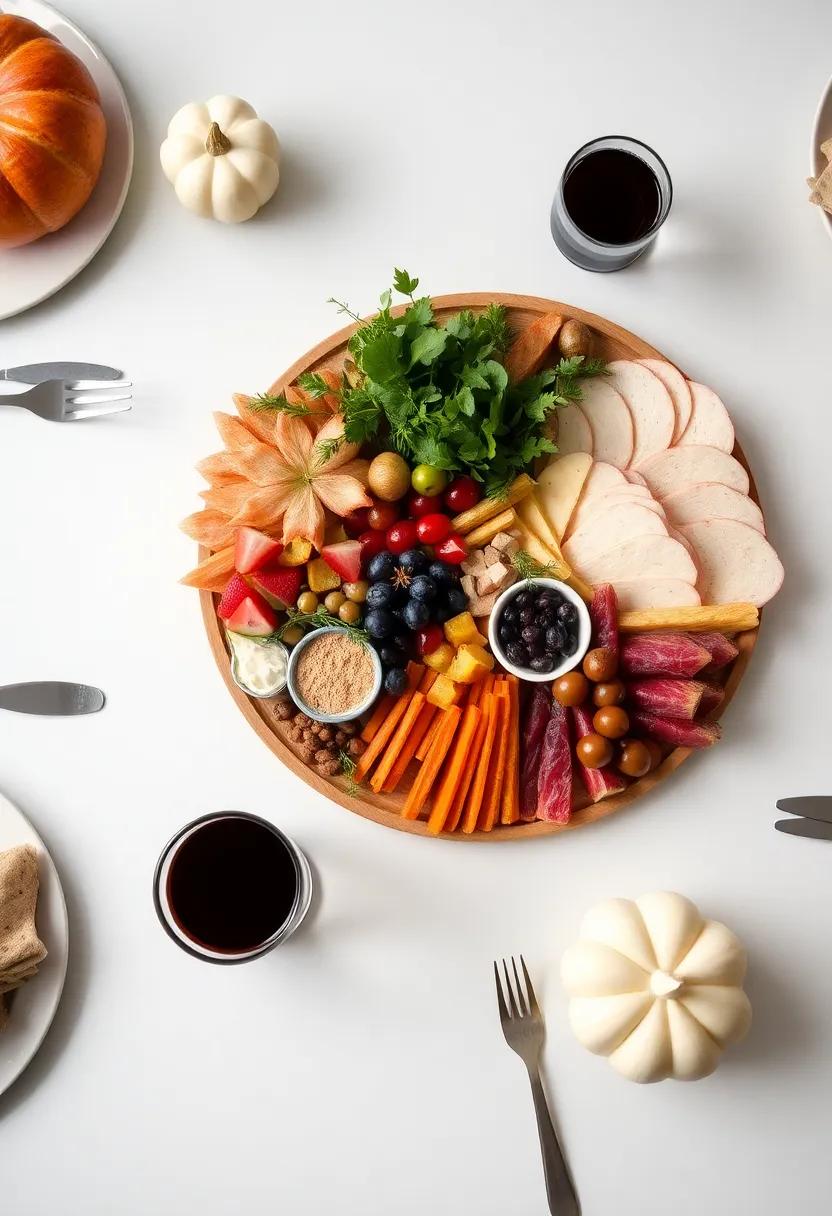 Sweet ⁣and Savory: Arrange​ an eye-catching charcuterie board as your centerpiece, making ‍it both a​ decorative and delicious focal point for diners