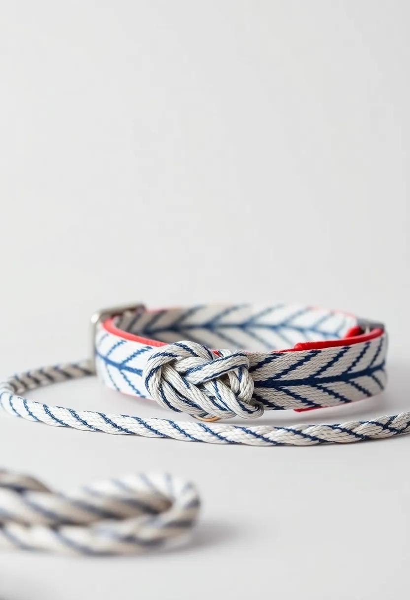 Incorporate sailor’s ‍knots in your pet's collar ‌design, merging functionality with a‍ stylish nautical flair