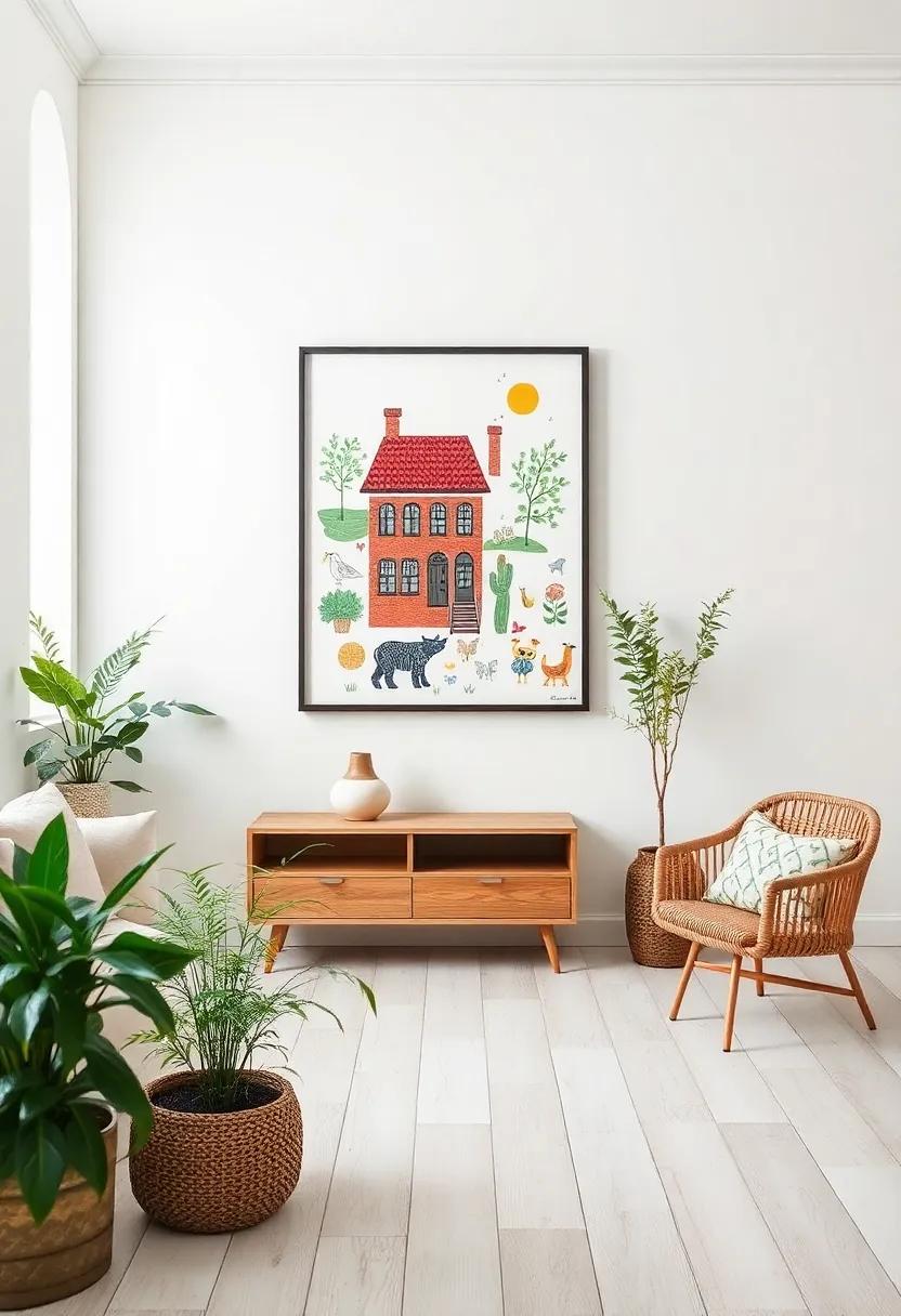 Whimsical Wall Art: Transforming Spaces ⁣with Traditional ​Swedish Illustrations