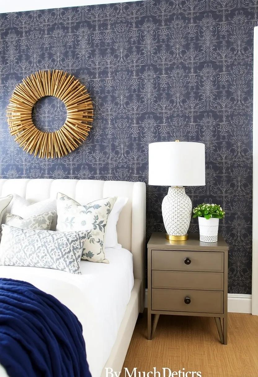 Transform with ​Wallpaper: Use removable wallpaper to add pattern and character to an accent⁢ wall without overwhelming the space