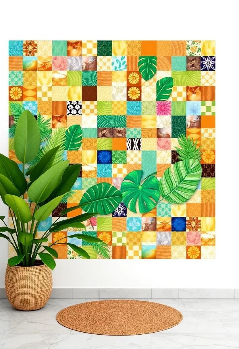 Colorful Mosaic Tiles: Install a patchwork of colorful mosaic tiles ⁤as ⁤wall art, creating a vibrant⁤ focal point‍ reminiscent of tropical designs