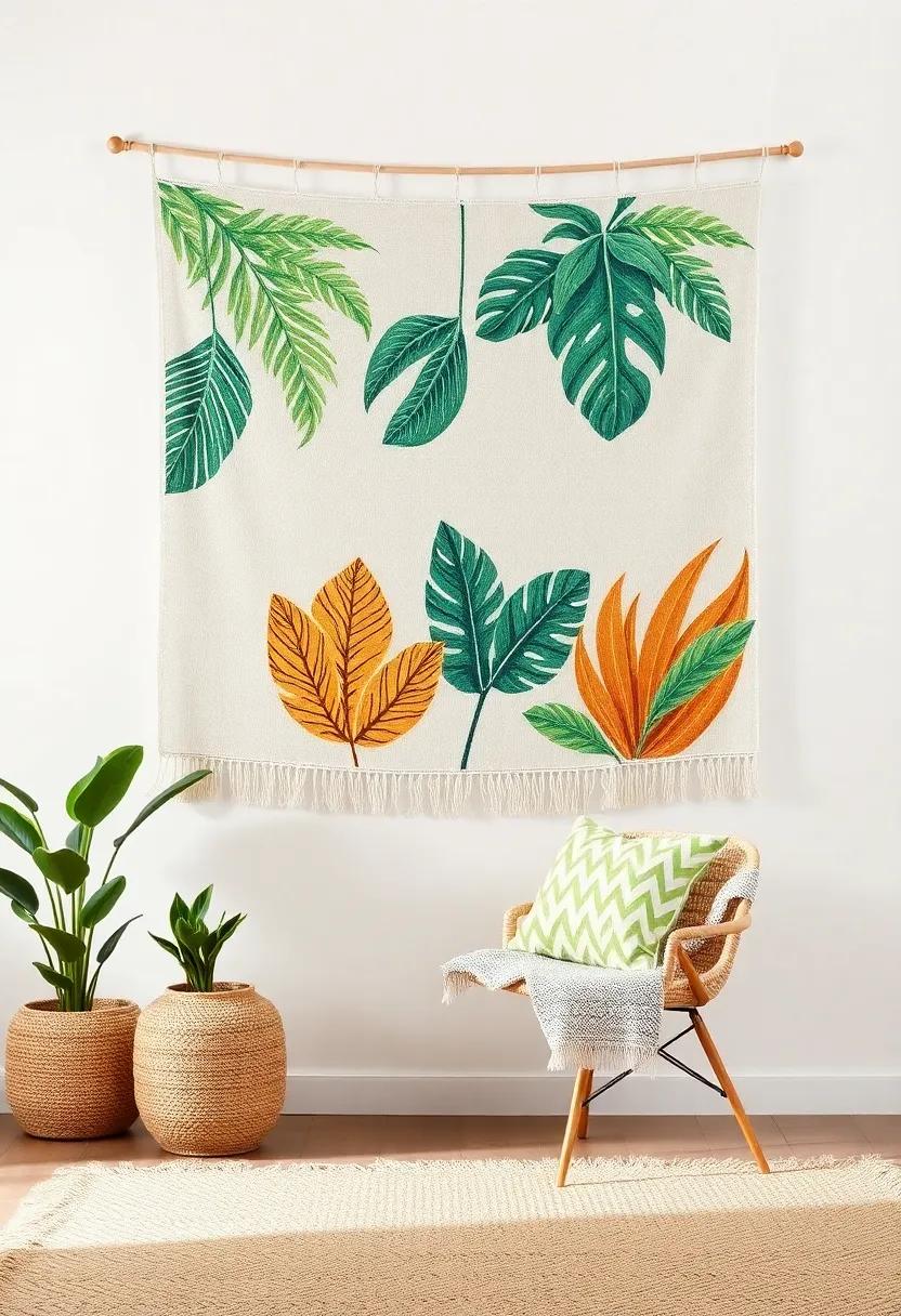 Handwoven ⁤Tapestries: Decorate ⁤with ​handwoven⁣ tapestries ⁣featuring tropical ​motifs, ‍adding warmth and texture to your​ living space