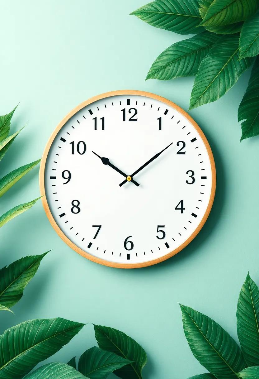 Tropical-themed‌ Clock: Choose⁤ a wall clock featuring tropical⁣ imagery, providing both functionality and ​a splash of carefree style