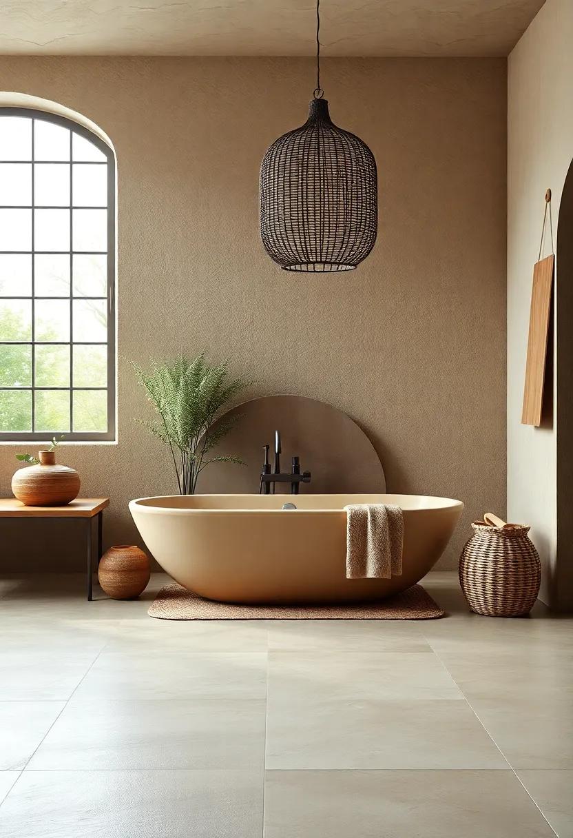 Bathing ‍in Earthy Colors:​ creating a Sanctuary at Home