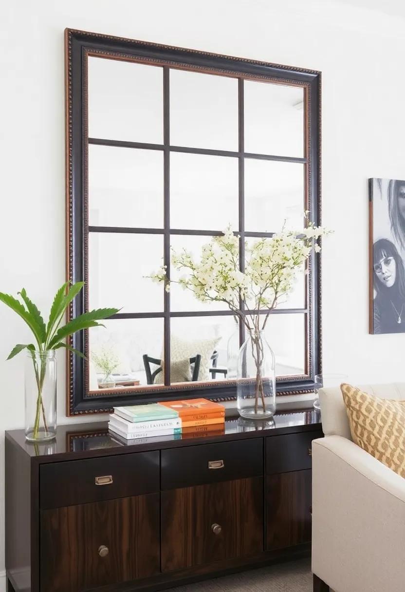 Use Mirrors Wisely:​ Strategically place mirrors to enhance ‌natural light and create a sense of depth, making the room feel larger and more open