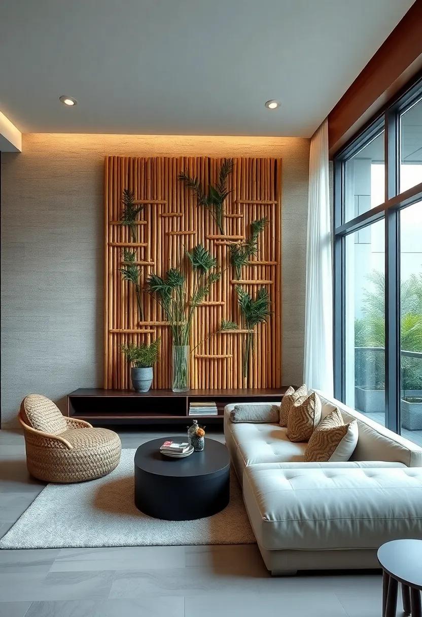 Create stunning bamboo wall art to bring nature indoors with a touch of rustic charm