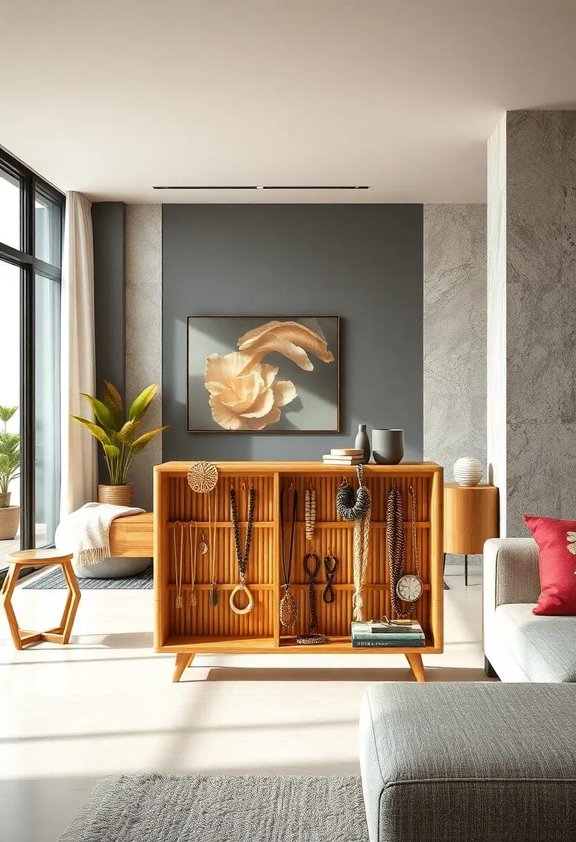 Design a⁢ bamboo jewelry organizer to keep your ⁣accessories untangled and beautifully displayed