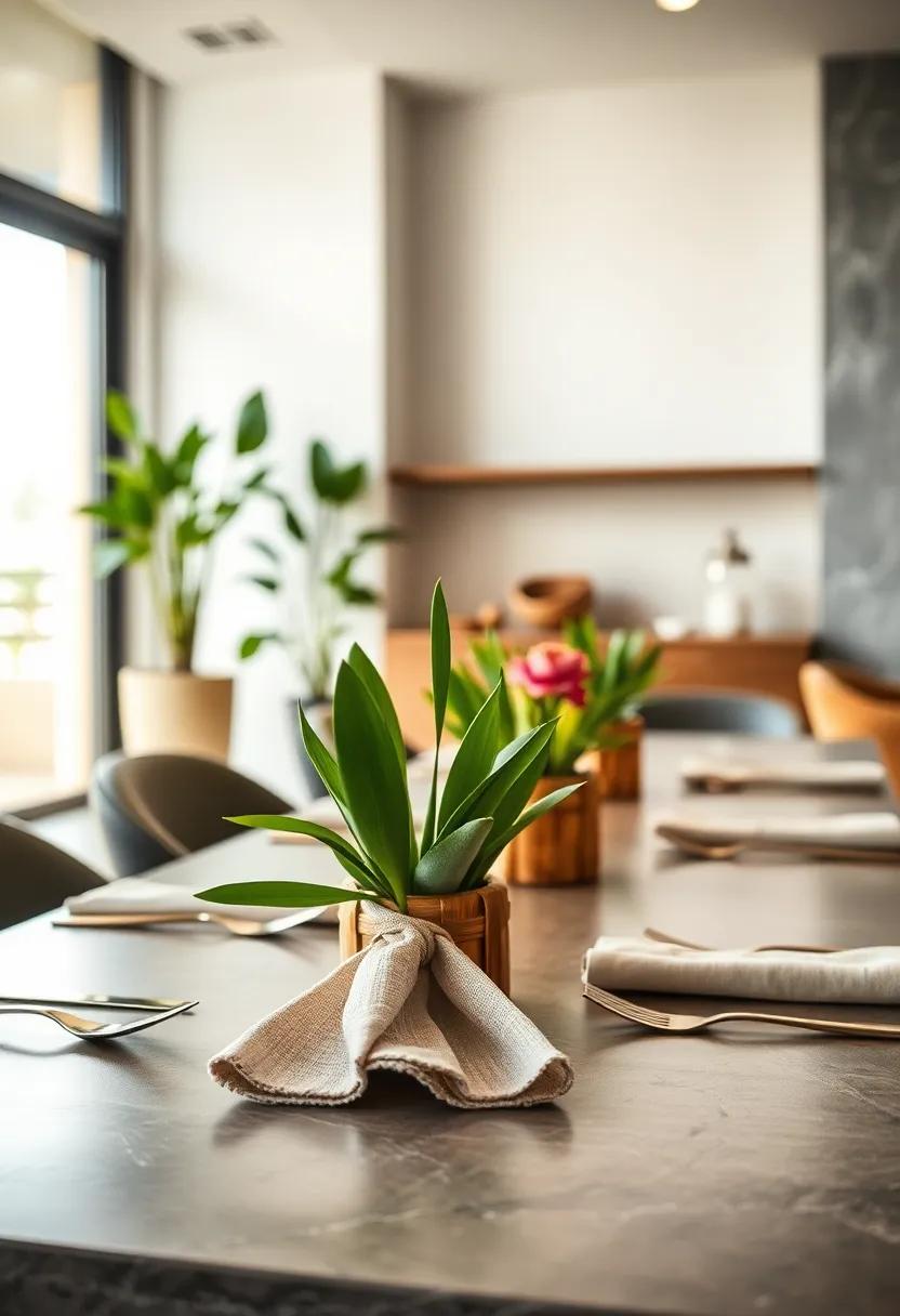 Create bamboo napkin rings for a touch of natural elegance at your dining‍ table