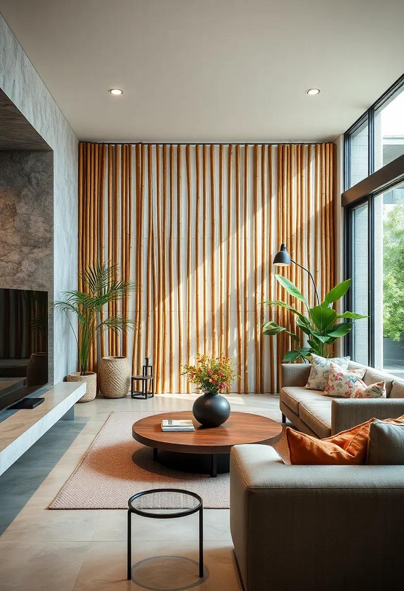 Utilize bamboo fencing for a natural look that provides privacy in outdoor spaces