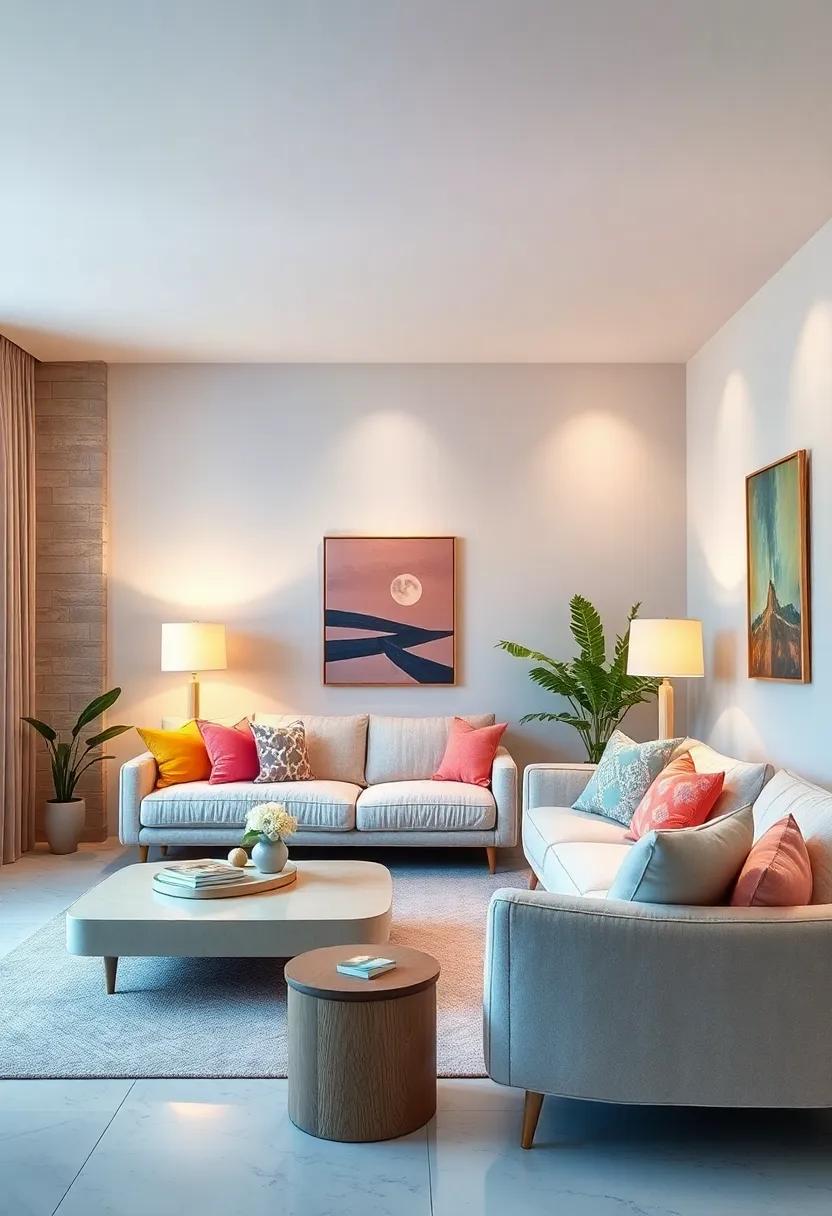 Gentle Lighting with ⁣Pastel ⁤Shades: Use pastel-colored lampshades to soften⁤ the lighting in any room‌ while adding a dash⁢ of color